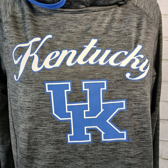 WOMENS KENTUCKY WILDCAT COLLEGIAT HOODIE, POLY BLEND, COLOSSEUM BRAND, SIZE MED - Picture 5 of 10